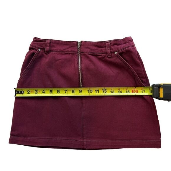 Sofi Angel Burgundy Mini Skirt Size S, SKU: 97-4879 - Picture 3 of 8